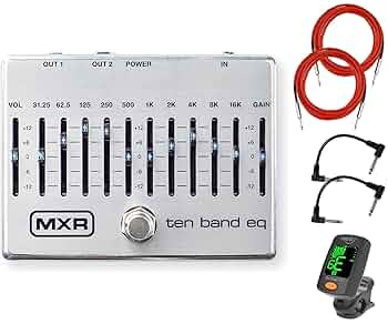 Amazon.com: MXR M108S 10 Band EQ Effects Pedal Bundle with 2